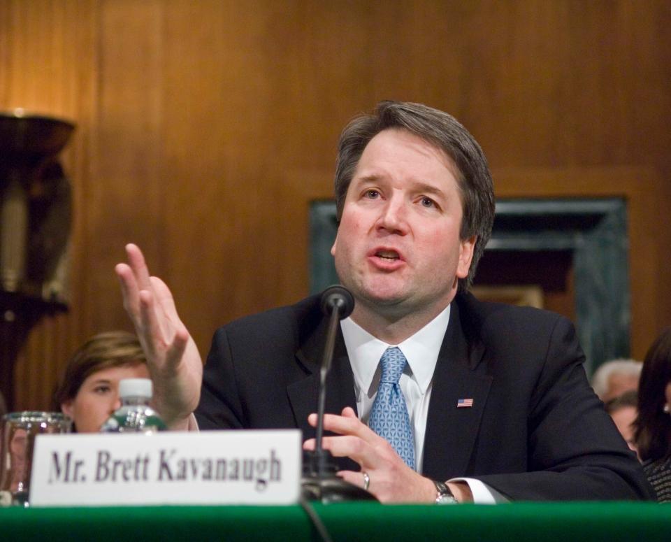 Brett Kavanaugh last appeared before the Senate Judiciary Committee for&nbsp;a confirmation hearing in late April 2004 as President George W. Bush's nominee to the U.S. Court of Appeals for the D.C. Circuit. (Photo: Scott J. Ferrell/Congressional Quarterly via Getty Images)