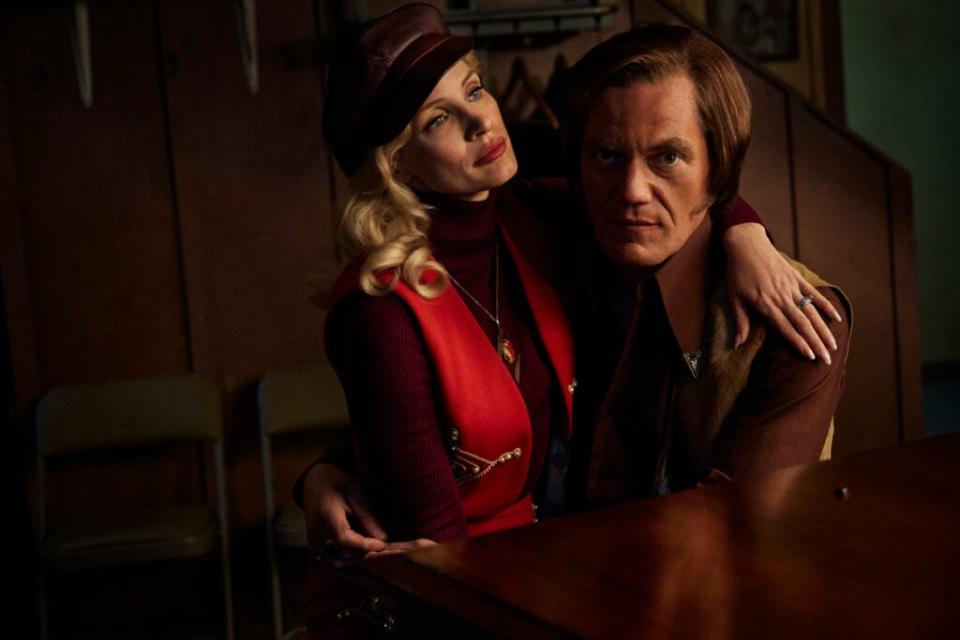 Jessica Chasten and Michael Shannon in “George & Tammy” (Showtime)