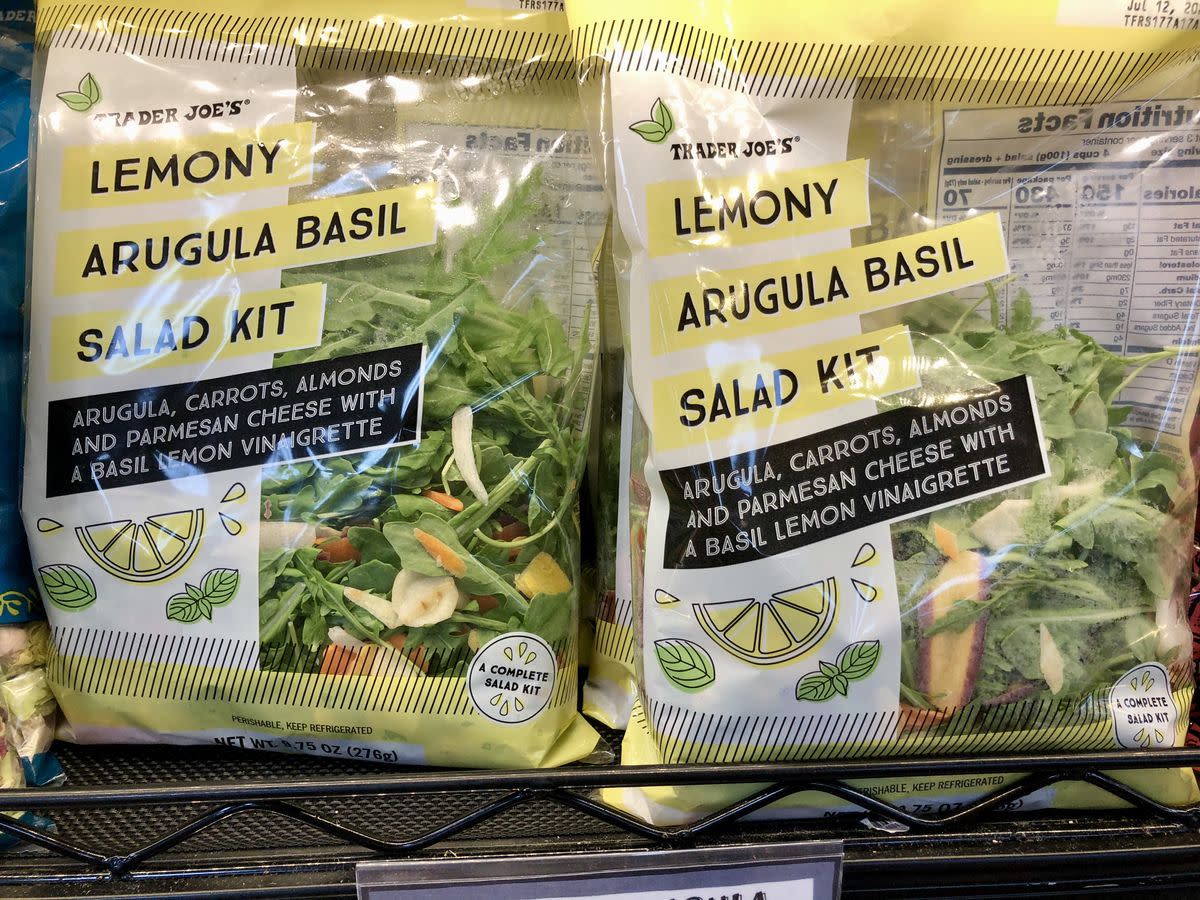 Lemony Arugula Basil Salad Kit Trader Joe's