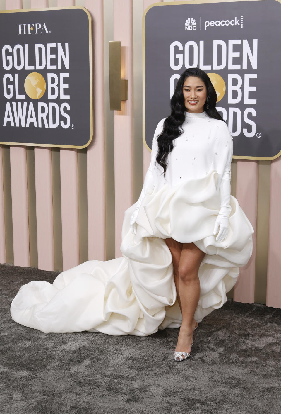 BEVERLY HILLS, CALIFORNIA - JANUARY 10: Chloe Flower attends the 80th Annual Golden Globe Awards at The Beverly Hilton on January 10, 2023 in Beverly Hills, California. (Photo by Frazer Harrison/WireImage)