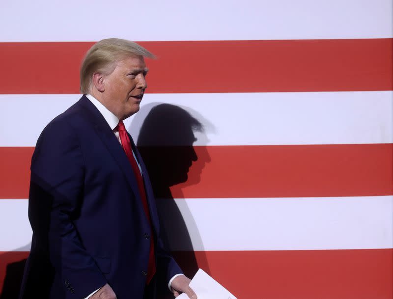 U.S. President Trump participates in roundtable discussion at Gateway Church in Dallas, Texas