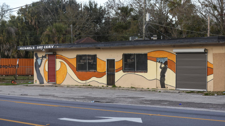 A store in an area impacted by a local gerrymandering lawsuit in Jacksonville, Fla., Monday, Jan. 30, 2023. A protracted legal fight over how city council districts were drawn in Jacksonville, Florida, reflects an aspect of redistricting that often remains in the shadows. Political map-drawing for congressional and state legislative seats captures wide attention after new census numbers are released every 10 years. No less fierce are the battles over the way voting lines are drawn in local governments, for city councils, county commissions and even school boards. (AP Photo/Gary McCullough)