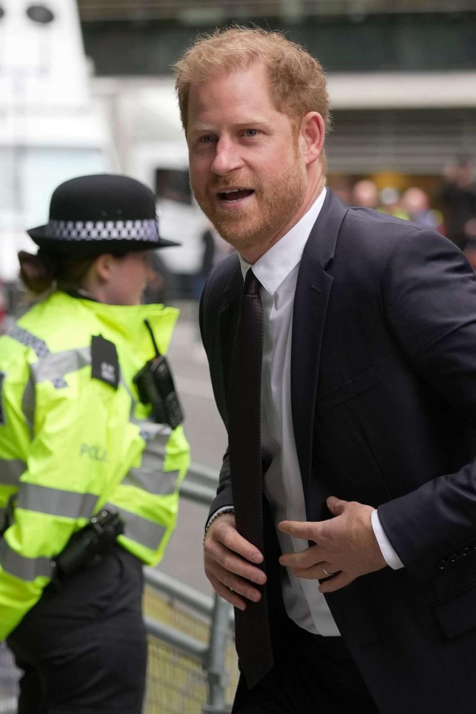 PHOTO: Prince Harry arrives at the High Court in London, June 6, 2023. (Kin Cheung/AP)