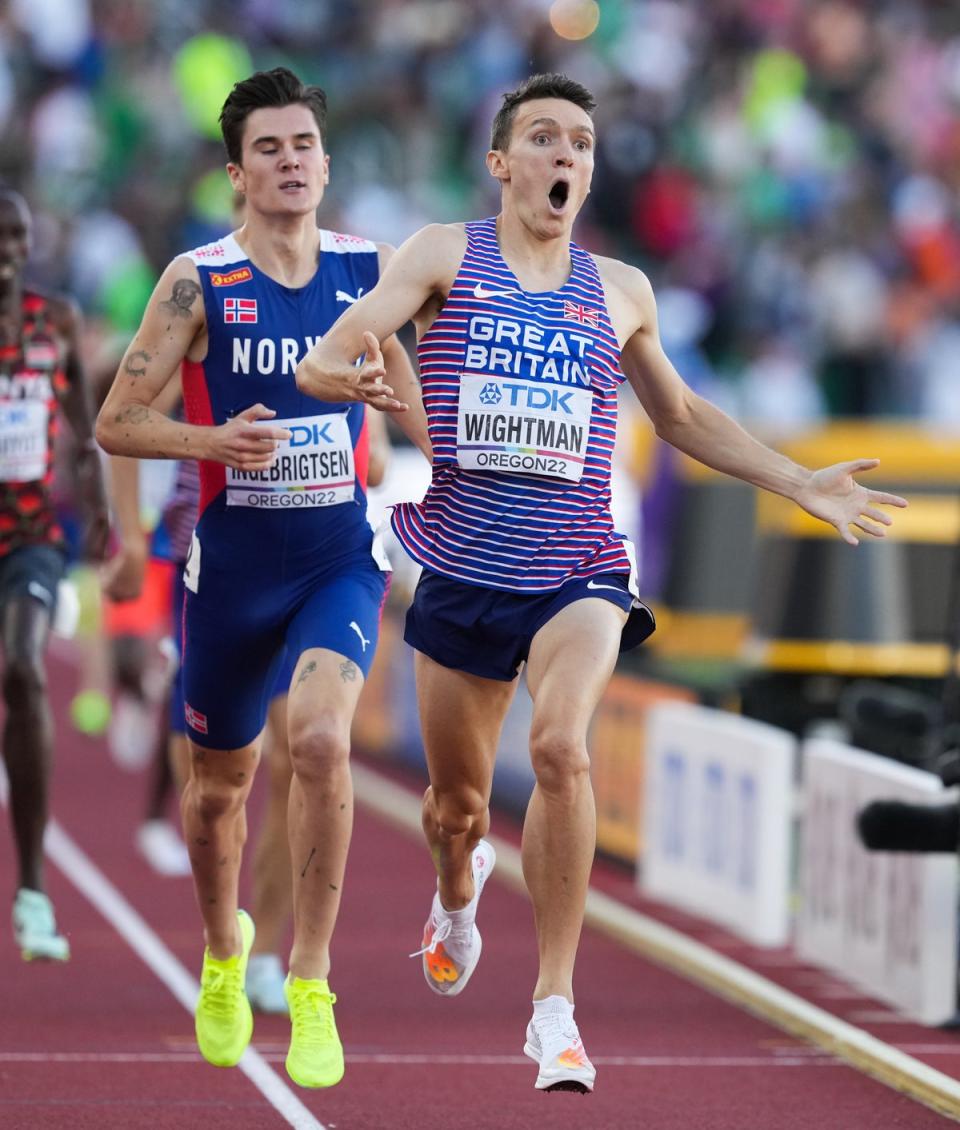 Wightman saw off Olympic champion Jakob Ingebrigtsen (Martin Rickett/PA) (PA Wire)