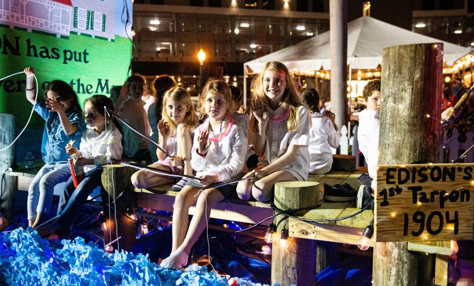 Participants take part in the 2024 Edison Festival of Light Grand Parade in downtown Fort Myers on Saturday, Feb. 17, 2024.