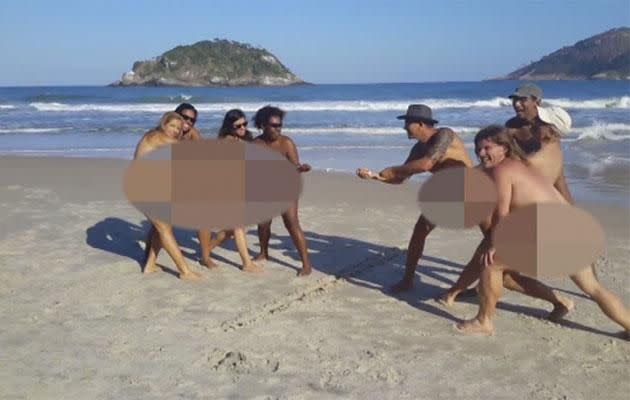 Brazilian Nudist Galleries - Nudists host their own version of the Olympics on a Rio beach