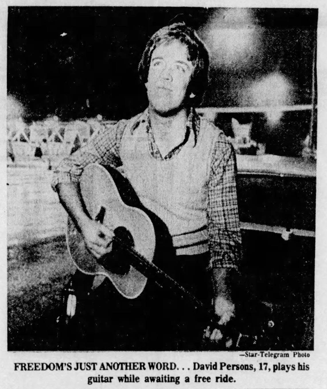 David Persons, 17, arrived at 4 a.m. so he could be the first driver on Interstate 30 when the Dallas-Fort Worth Turnpike officially changed to a free expressway on Jan. 1, 1978.