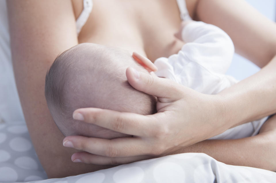 The mum's three-month-old needed to be breastfed Photo: Getty