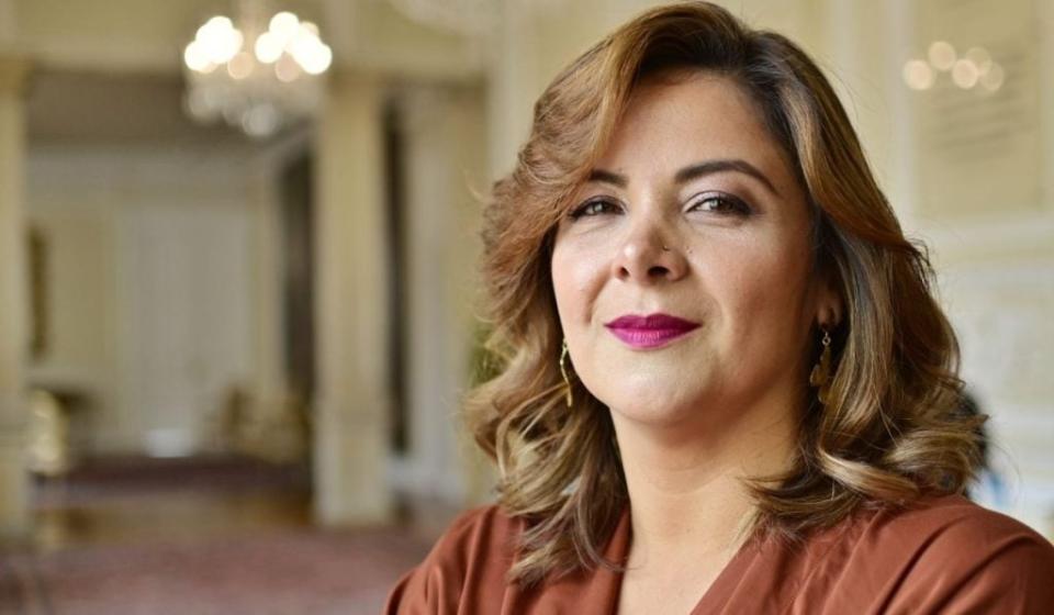 Jhenifer Mojica. ministra de Agricultura, tras su posesión como titular de la cartera.