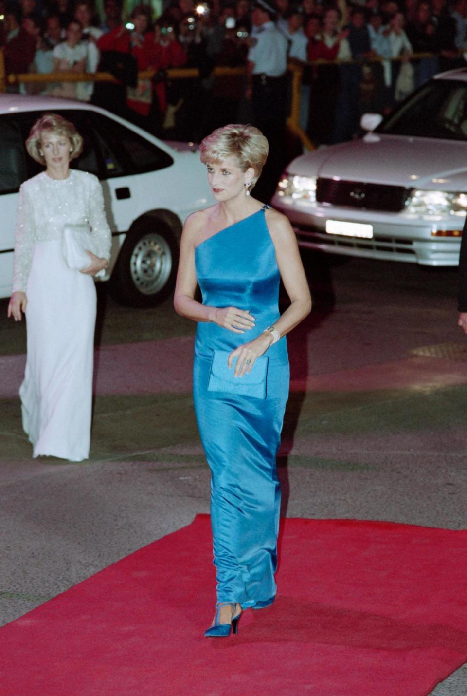 Princess Diana attending the Victor Chang Cardiac Research Institute dinner dance in Sydney in 1996 (AFP/Getty Images)