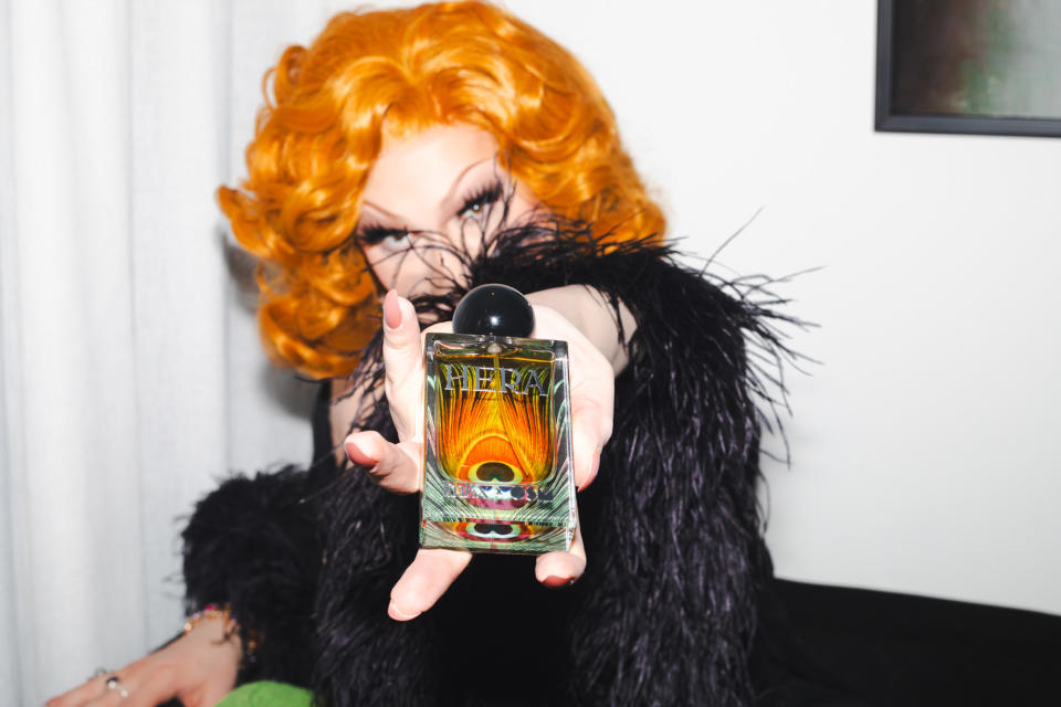 Jinkx Monsoon launches her new perfume, Hera. Rupaul's drag race winner, drag queen. 