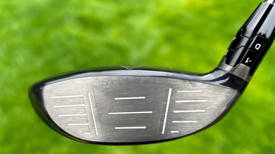 The club face on the Callaway Big Bertha 2023 Fairway Wood