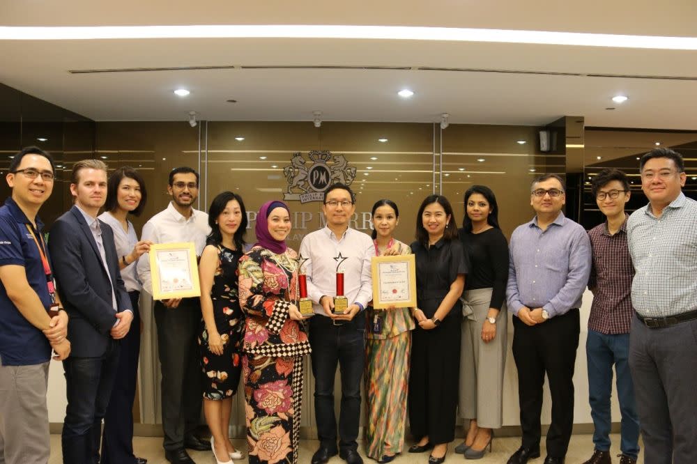 Representatives from Philip Morris (Malaysia) Sdn Bhd receive the best Employer and Diversity Impact Award 2019. — Picture courtesy of Philip Morris (Malaysia)