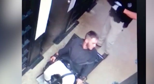 The shocking footage shows the teenager strapped to the chair. Photo: Cheatham county Sheriff's Office