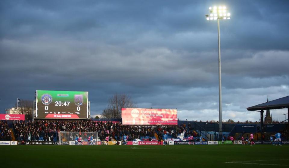 Stockport County take on Northampton Town at Edgeley Park in January