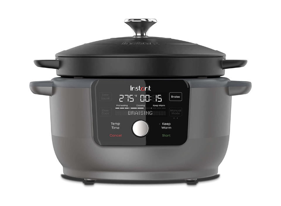 You can braise, slow cook and saute in Instant's Electric Dutch Oven. (Source: Amazon)