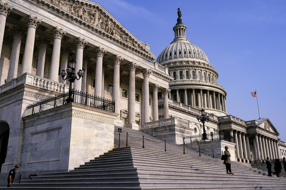 Negotiations on the debt limit continue in the House of Representatives between mediators from the Biden administration and Speaker of the House Kevin McCarthy, R-Calif., at the Capitol in Washington, Wednesday, May 24, 2023. (AP Photo/J. Scott Applewhite)