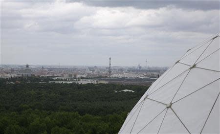 File photo of panorama of Berlin through the antenna cover of former National Security Agency (NSA) listening station at the Teufelsberg hill (German for Devil's Mountain) in Berlin, June 30, 2013. future. REUTERS/Pawel Kopczynski/Files