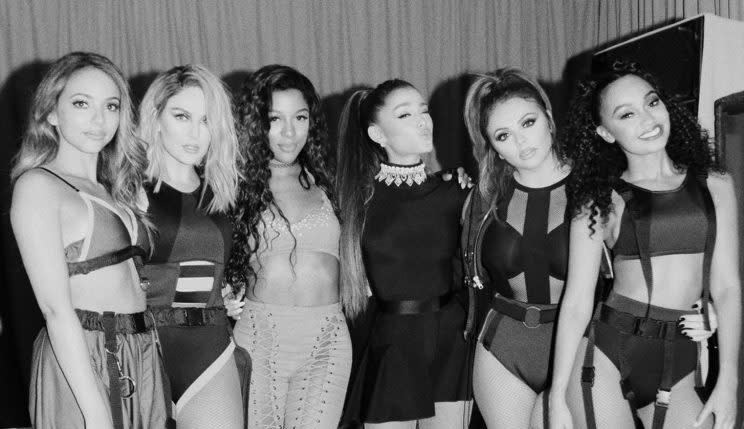 The girls are currently on tour with Ariana Grande.