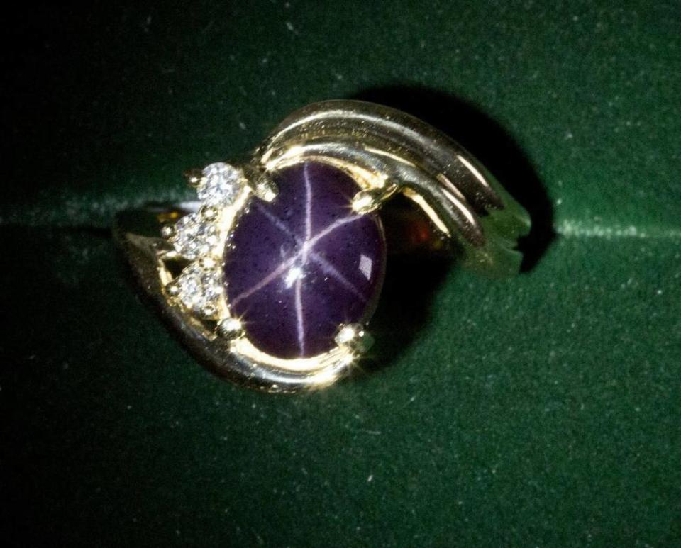 A star garnet in a piece of jewelry, found at a Boise jeweler. Katherine Jones/kjones@idahostatesman.com