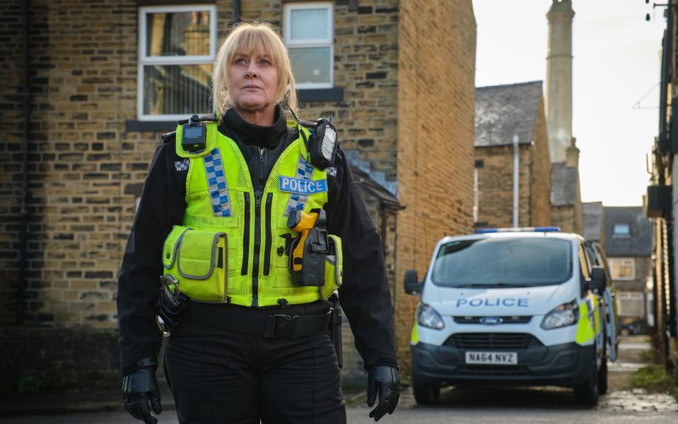 A town that needs cleaning up: Catherine Cawood (Sarah Lancashire), Happy Valley's flinty sheriff - Matt Squire/PA Wire