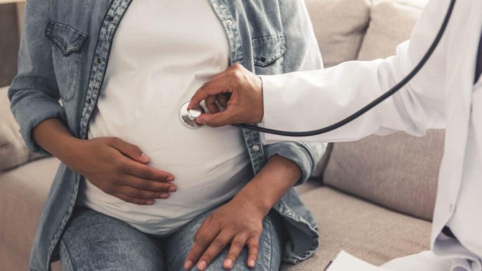 Pregnant Woman at Doctor's Office