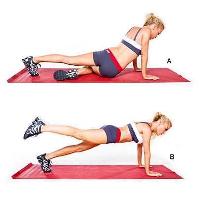 Hip dip plank