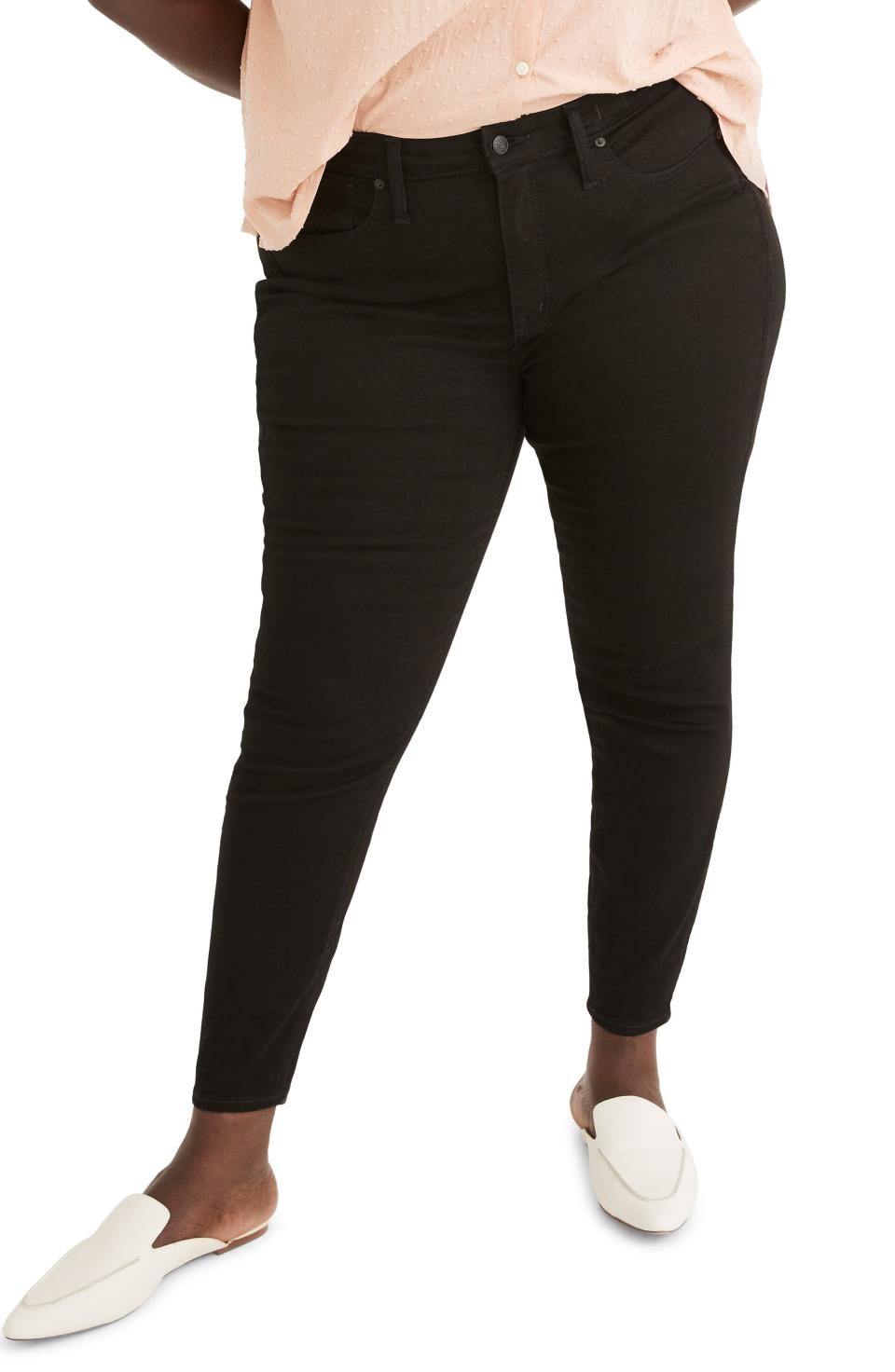 3) 10-Inch High Rise Skinny Jeans