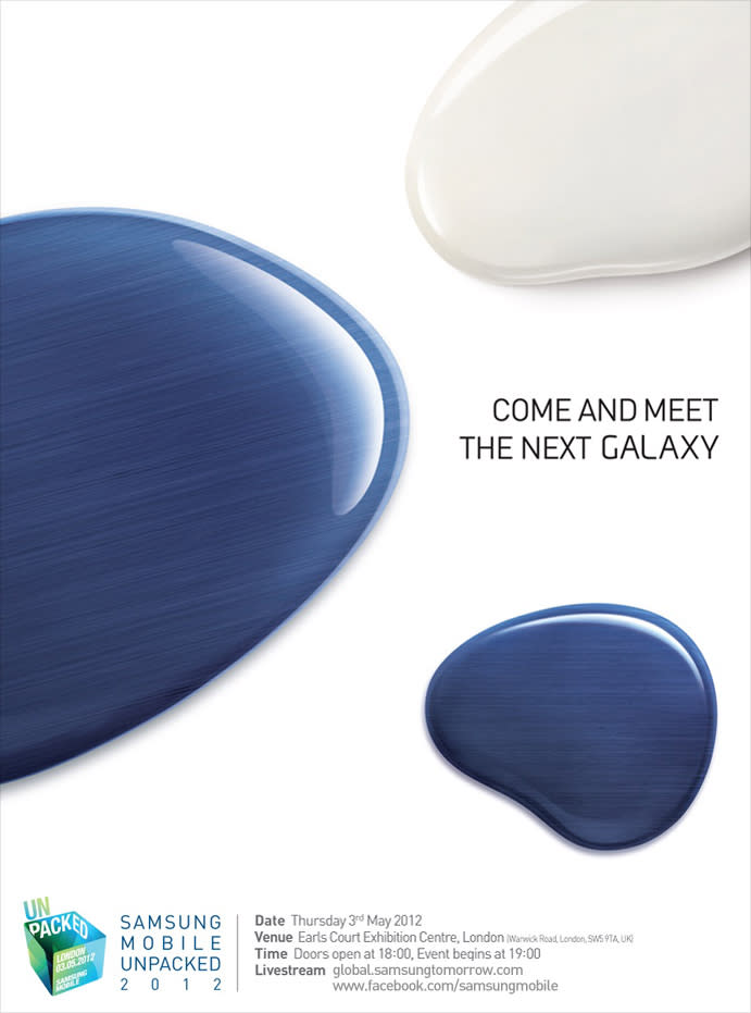 Samsung's invite for the launch of 'the next Galaxy'