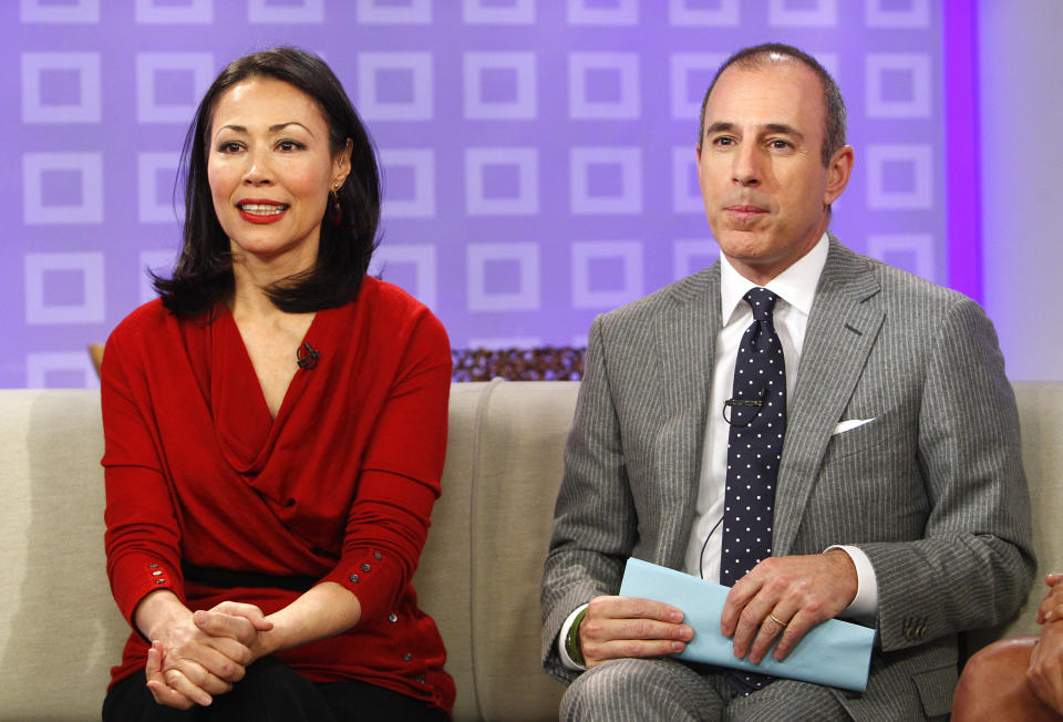 TODAY -- Pictured: (l-r) Ann Curry and Matt Lauer appear on NBC News' "Today" show -- (Photo by: Peter Kramer/NBC/NBC Newswire/NBCUniversal via Getty Images)