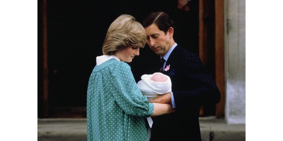 Princess Diana, Prince William, and Prince Charles