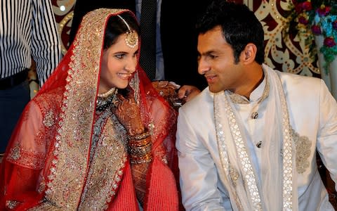 Sania Mirza and Shoaib Malik - Credit: AP