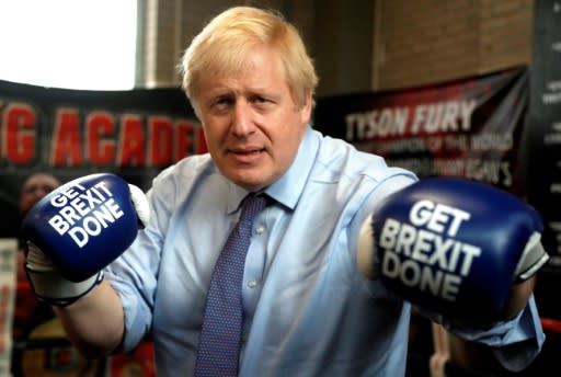 Prime Minister Boris Johnson's Conservatives are campaigning on a pledge to 'get Brexit done'