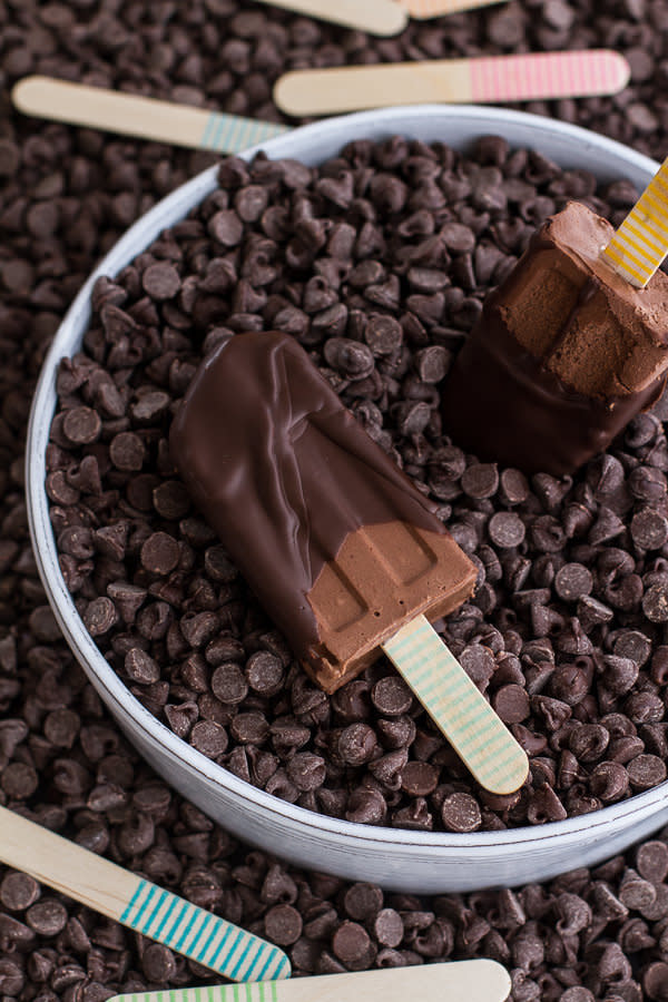 <strong>Get the <a href="http://www.halfbakedharvest.com/vegan-chocolate-fudge-popsicles/" target="_blank">Vegan Chocolate Fudge Popsicles recipe</a>&nbsp;from Half Baked Harvest</strong>