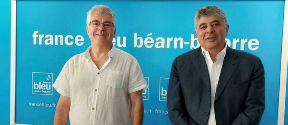 David Habib (à droite) et Jean-François Baby, candidat investi par la Nupes (capture d'écran). 
