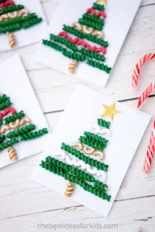 <p>The Best Ideas For Kids</p><p>Dye some macaroni and get ready to create a holiday tree masterpiece. See how easy it is over at <em><a href="https://www.thebestideasforkids.com/christmas-tree-pasta-macaroni-craft/" rel="nofollow noopener" target="_blank" data-ylk="slk:The Best Ideas For Kids;elm:context_link;itc:0;sec:content-canvas" class="link rapid-noclick-resp">The Best Ideas For Kids</a></em>.</p>