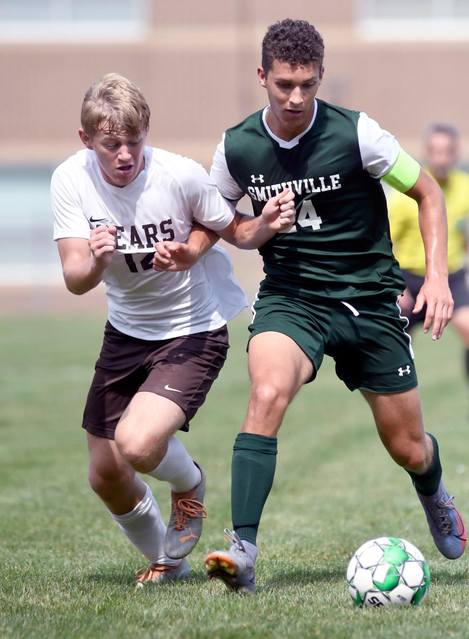 Waynedale's Dylan Raber and Smithville's Cole Maibach.