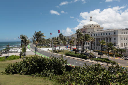 FILE PHOTO: The Capitol building is seen in San Juan, Puerto Rico May 4, 2017. REUTERS/ Alvin Baez/File Photo