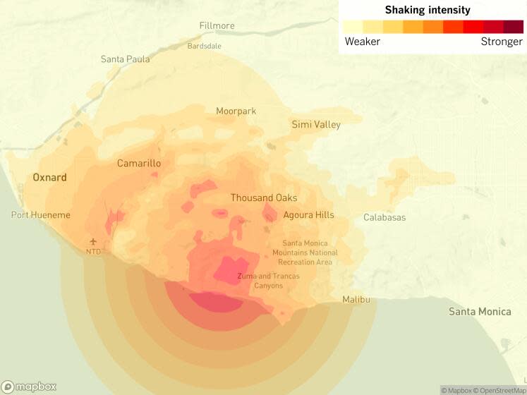 Malibu earthquake