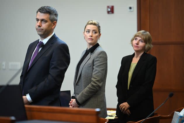 Amber Heard pictured in court earlier this week (Photo: JIM WATSON via Getty Images)
