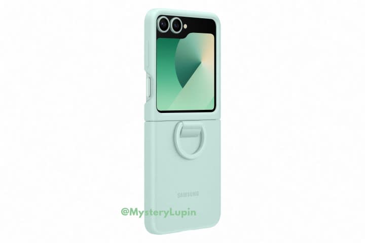 Z Flip 6 keyring case green