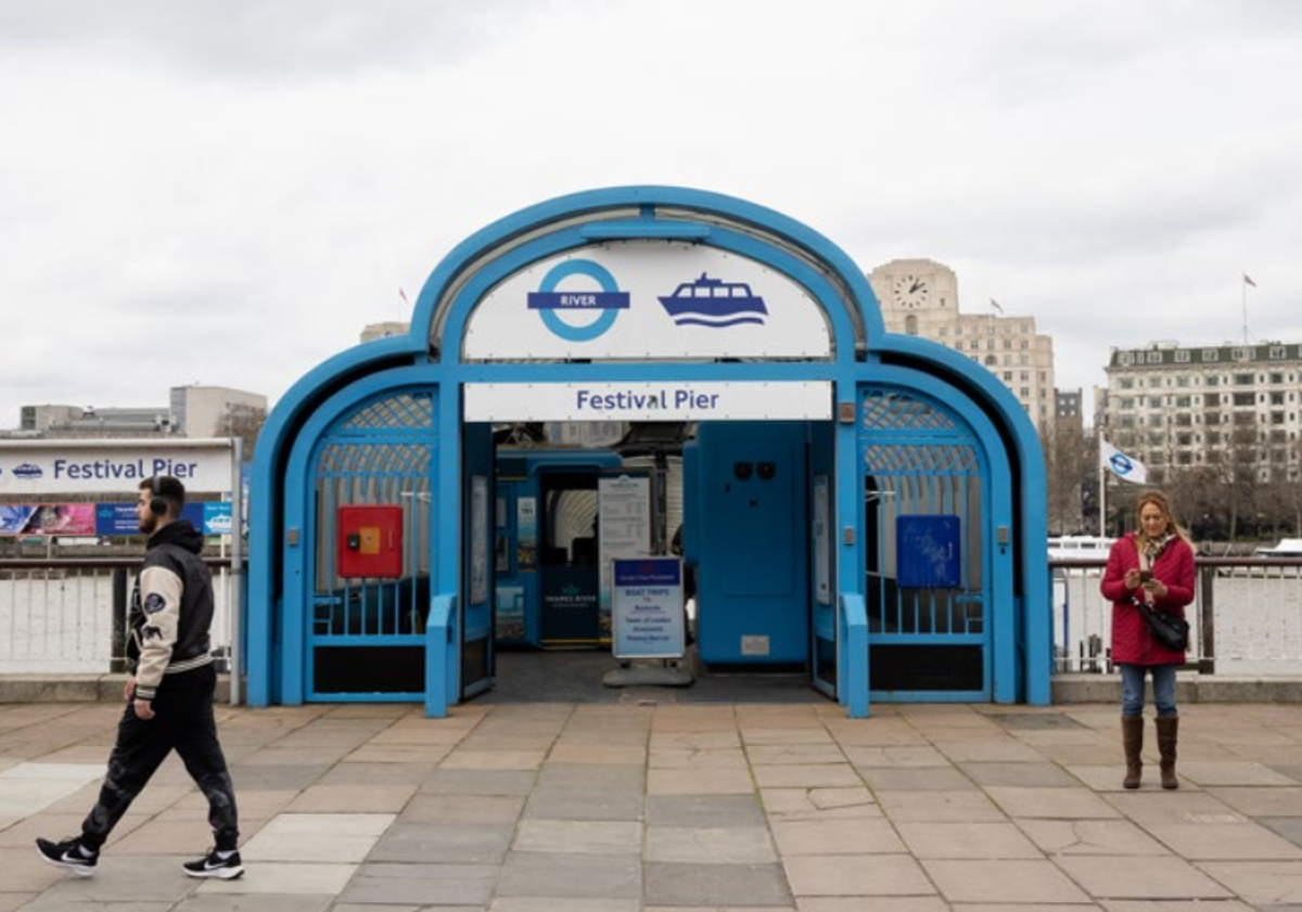 Festival Pier on the South Bank (TfL)