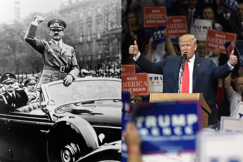 Adolph Hitler Donald J Trump Rally