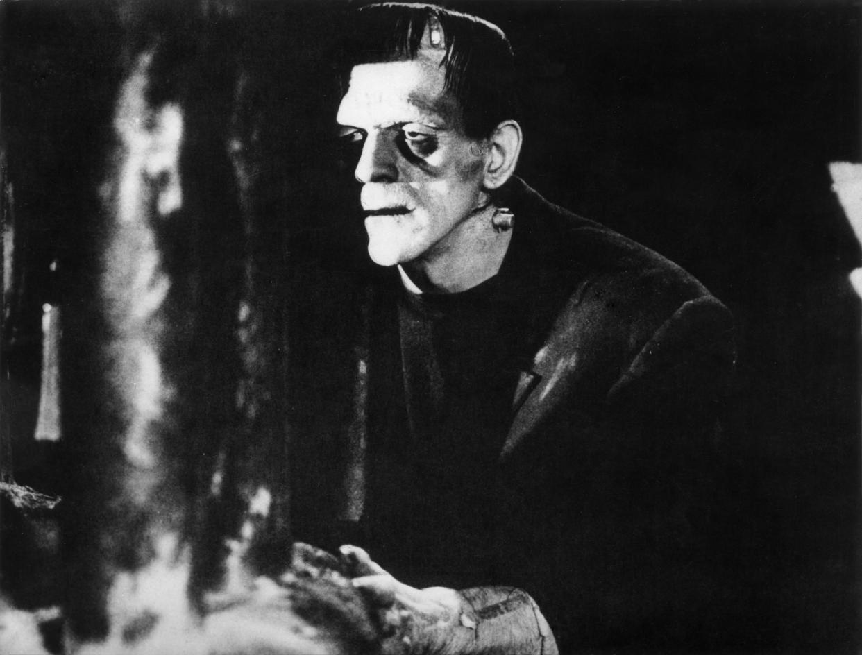 (Eingeschränkte Rechte für bestimmte redaktionelle Kunden in Deutschland. Limited rights for specific editorial clients in Germany.) Karloff, Boris - Actor, Great Britain - *23.11.1887-02.02.1969+ Scene from the movie 'Frankenstein' Directed by: James Whale USA 1931 Film Production: Universal Pictures Vintage property of ullstein bild (Photo by ullstein bild/ullstein bild via Getty Images)