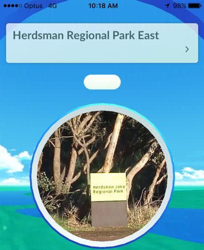 There are Pokestops all over Perth, including this one across the road from The West Australian.