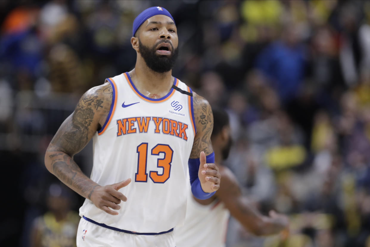 Marcus Morris in joining the Clippers in their quest for an NBA championship. (AP Photo/Darron Cummings)