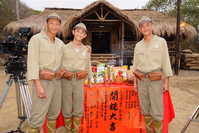 黃冠智（左起）、朱宥丞、吳翰林出席開鏡儀式。（圖／公視提供）