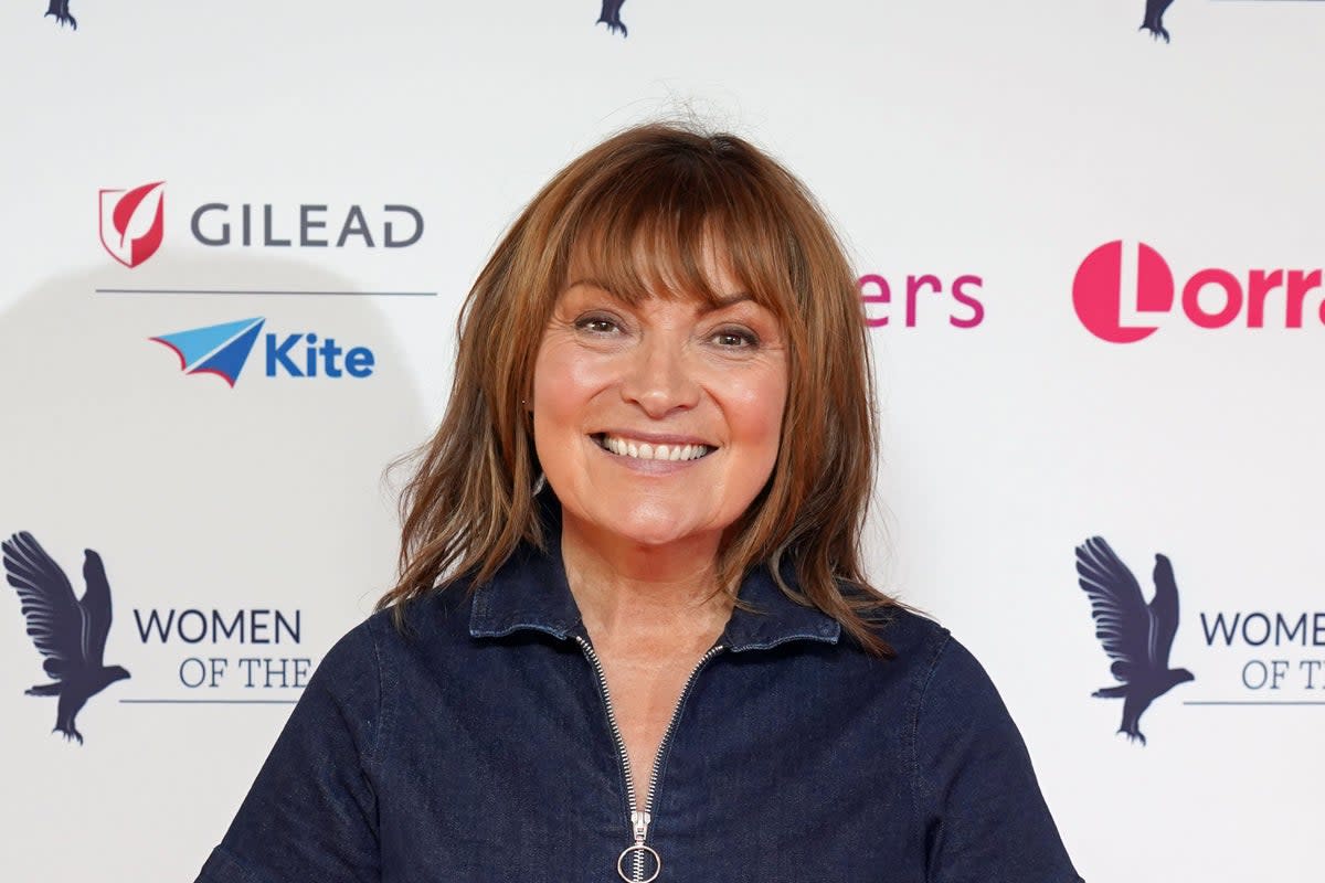 Lorraine Kelly dropped out of filming her morning show for the first time in 30 years  (PA Wire)