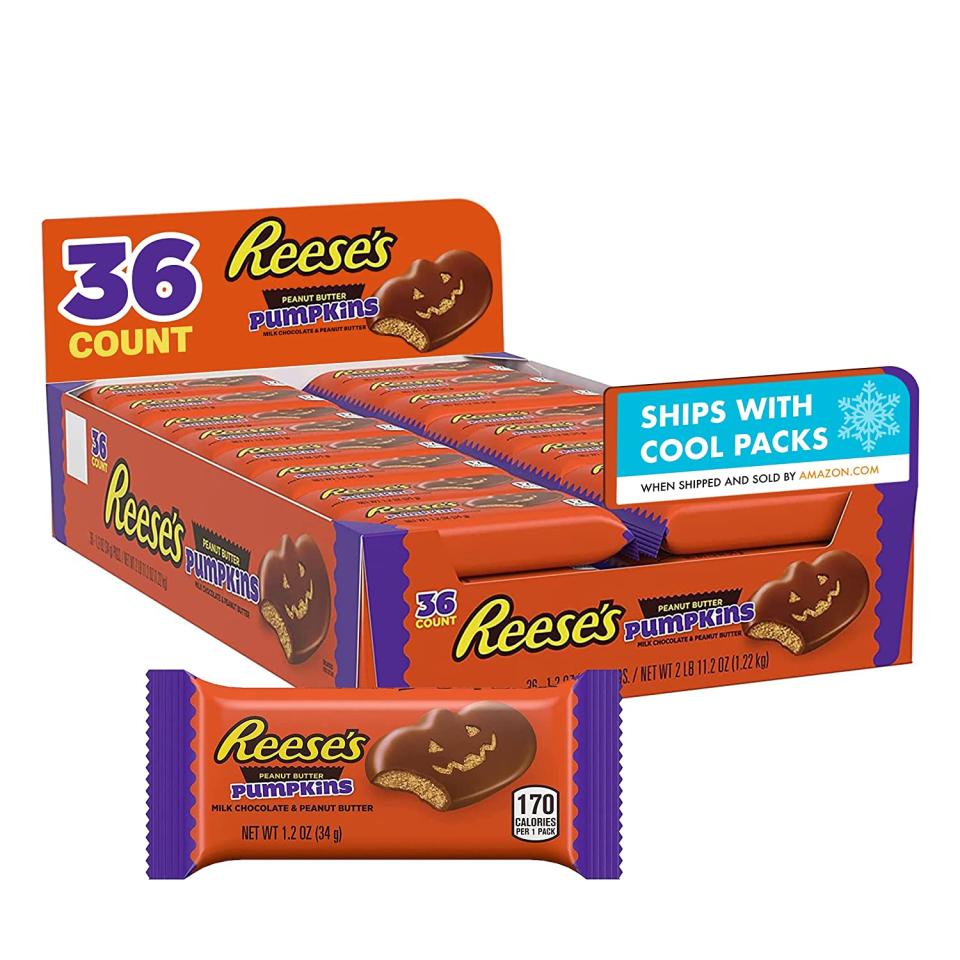 Reese's Milk Chocolate Peanut Butter Pumpkins Candy, best halloween candy