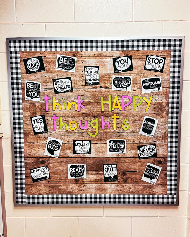 46) Positive Thoughts Bulletin Board